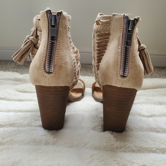 Not Rated Rosella Cream Open Toe Chunky Heels from Buckle - Picture 11 of 13